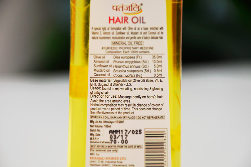 Patanjali Shishu Care Hair Oil – Used And Reviewed
